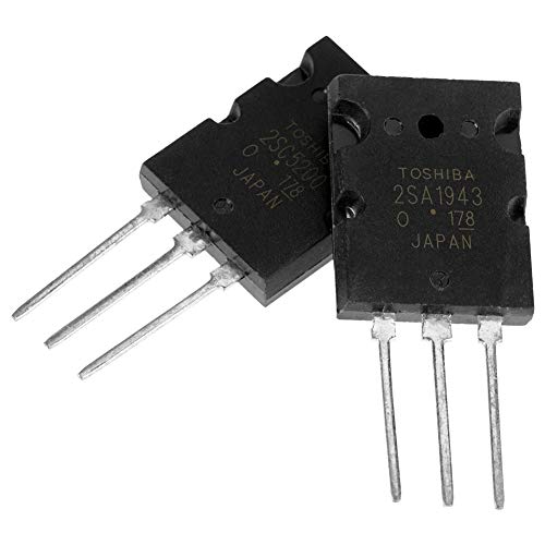 Audio Transistor, 5 Pair Black 2SA1943 2SC5200 High Power Matched Audio Transistor - Thumbnail 7