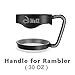 aiMaKE Handle for YETI Rambler 30oz Tumbler – Anti-slip Rubber/Light – Comfortable & Stable Grips – Easy Use - Fits the 30oz RTIC, Kodiak, SIC (Black Handles Only)