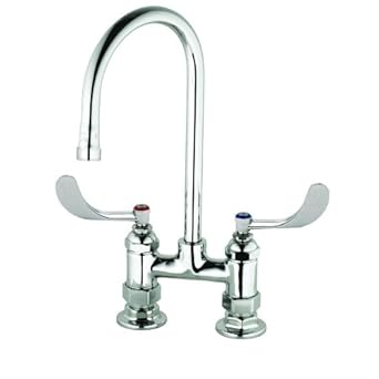 T S Brass B 0328 Cr Vf05 Deck Mount Faucet With 0 5 Gpm Non