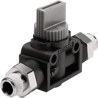 Festo 153298 Shut-Off Valve, Model HE-3-3/8-3/8