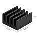 Mudder Black Aluminum Heatsink Cooler Cooling Kit for Raspberry Pi 3, Pi 2, Pi Model B+, 10 Pieces