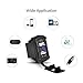 Rydonair Universal Rocker Style 4.2A Dual USB Charger Socket with Blue LED Digital Voltmeter Gauge for Rocker Switch Panel on Marine, Boat, Car, Golf Cart, UTV, ATV, etc