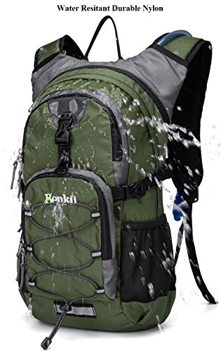 Hydration Backpack 2L Water Bladder - Insulated Lightweight Pack Running Hiking Riding Camping Cycling Climbing Fits Men & Women