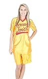 Dodgeball Average Joe's Adult Yellow Jersey Costume Set (Adult Medium)