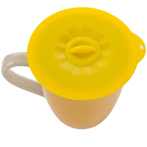 Silicone Cup Lids - Set of 4 Food Safe Mug Cover Reusable Airtight Lid for Coffee & Tea