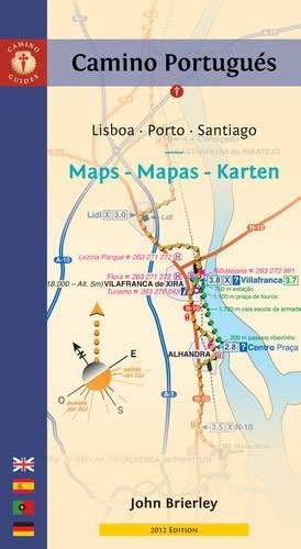 Camino Portuguรฉs Maps - Mapas - Karten: Lisboa - Porto - Santiago (Camino Guides) (Spanish Edition)