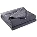 Weighted Blanket for Adults with Anxiety by Anjee Therapy, 15 lbs Autism Weighted Blanket for 100 - 150 lbs Persons, for Better Sleep and Stress Relief(60 x 80 Inches, Grey)