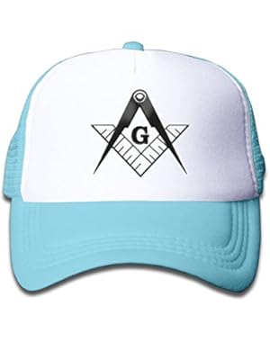 Man Freemason Logo Youth Toddler Mesh Hat Boy and Girl Baseball Trucker Caps