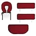 Saloniture Professional Portable Folding Massage Table with Carrying Case - Burgundy