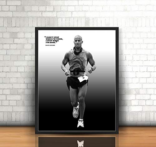 David Goggins Poster, Canvas, Wall Art Decor for Gym, Kids, Home Living, Gift, Office Decorations, M