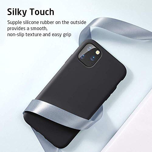 Loxxo® Case for iPhone 11 Pro, Case Cover with Liquid Silicone Rubber, Comfortable Grip, Screen & Camera Protection, Vel