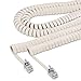 Softalk Coiled Phone Cord, Plug/Plug, 25 ft, Ivory