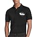 M.STRA Men Taylor-Guitars-Sign- Cotton Black Polo Tee Shirts Short Sleeved