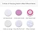 MOSCHOW 6-in-1 Facial Cleansing Brush, Waterproof Face Brush for Deep Cleansing, Gentle Exfoliating and Removing Blackhead with 6 Exfoliating Brush Heads (Battery Operated)