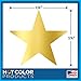 Gold Metallic Star Shape Foil Sticker Labels, 500 Labels per Roll, 1 1/2 inch Diameter, 1.5