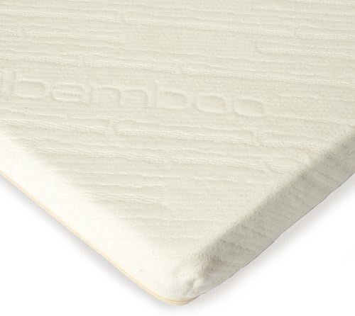 Sleep Creations Aerus Natural 2-1/2-Inch Memory Foam Mattress Topper with Cover, Full