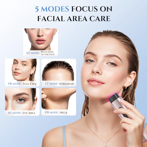 5-in-1 Face Massager - Professional Skin Care Beauty Devices with 5 Modes Function for Face, Neck, and Eye Area