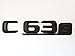 Mercedes AMG C63S C63 S Matt Black Emblem Badge New AMG Style