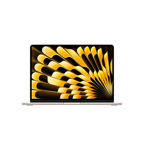 Apple MacBook Air 13 Pouces Ordinateur Portable avec Puce M4 : Conçu pour Apple Intelligence, Écran Liquid Retina de 13,6 Pouces, Mémoire unifiée de 24 Go, Stockage SSD de 512 Go ; Lumière stellaire