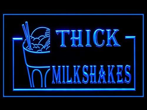 Thick Milkshakes Open Cold Drink Restaurant Led Light Sign