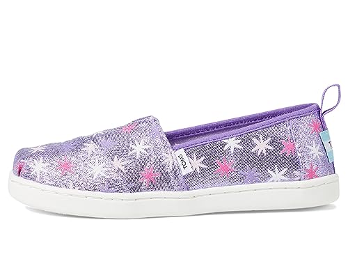 TOMS Girls Alpargata Loafer Flat, Wild Orchid Star