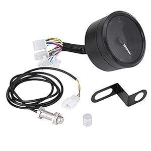 12000RMP Universele LCD Digitale Snelheidsmeter Toerenteller Gear Indicator, Motor Kilometerteller Toerenteller…