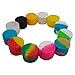 Gentcy Silicone 2ml 100pcs Containers Silicone Storage Jar Seals 13color