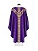 Purple Semi Gothic Chasuble Vestment GY201-F25 (Purple)