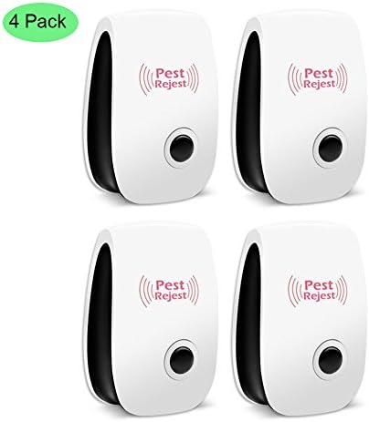 4 pack Ultrasonic Pest Repeller-Electronic Pest Control Plug In-SAFE for Children and Pets