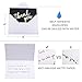 ACKO 4x6 Black Thank You Cards Bulk 100 Blank Note Cards with 100 Envelopes - Perfect for Business, Wedding, Graduation, Baby Shower, Funeral (100 Sets)