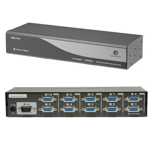 ConnectPRO VSE-110, 10-Port 400 MHz Video Splitter