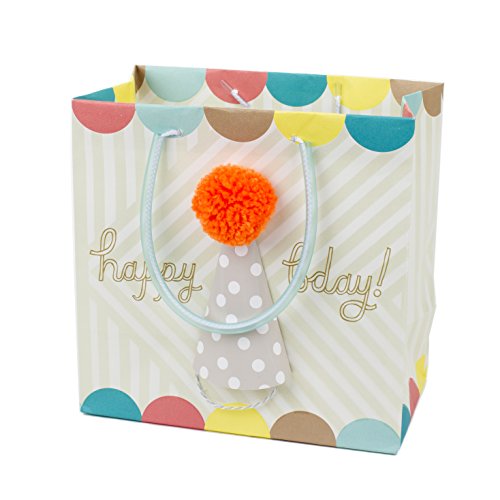 Hallmark Signature Medium Gift Bag (Pom Pom Party Hat)