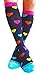 Compression Socks for Women & Men - Hearts, Large