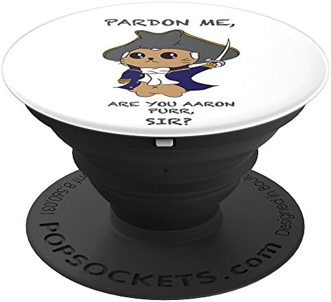 Cute Hamilton Cat PopSockets PopGrip: Swappable Grip for Phones & Tablets PopSockets Adhesive PopGrip