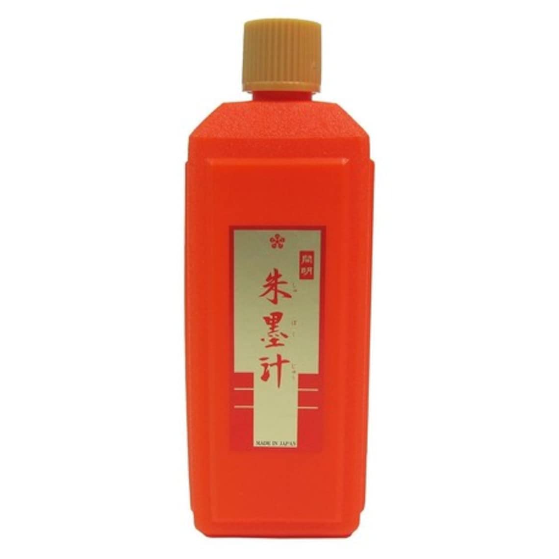 Kaimei Vermilion Red Sumi Ink, Japanese Calligraphy Sumi Ink 400Ml Certified by Japan Calligraphy Association, Made in Japan