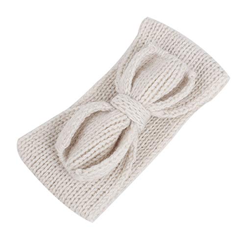 FelixStore Crochet Head Wrap Winter Warmer Ear Turban Womens Knitted Big Bowknot Hairband