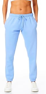 Light & Shade Women’s Fleece Joggers Purple S Drawstring Waist Tapered Bottoms view 2