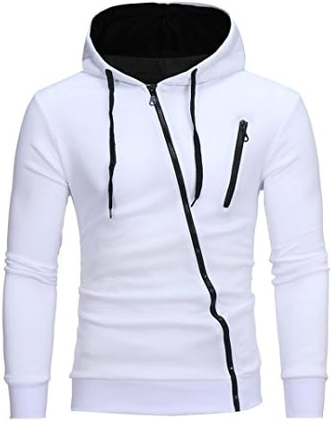 Men Blouse, Neartime Long Sleeve Hoodie Sweatshirt Tops Jacket Coat Outwear (XL, White)