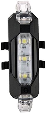 Tovinx Portable Rechargeable LED USB Cycling Bike Tail Light Taillight MTB Safety Warning Bicycle Rear Seat Light Lamp Bycicle Light(White)