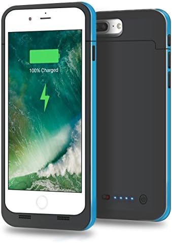 iPhone 7 Plus Battery Case, APOPTECH Portable Battery iPhone 7 Plus Charger Fast Recharge 7000mAh External Power Bank Charging Case Protective Cover Battery Charger Case for iPhone 7 Plus Blue