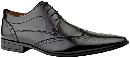 Finstone Mens Smart Casual Leather Formal Designer Brogue Formal Shoes