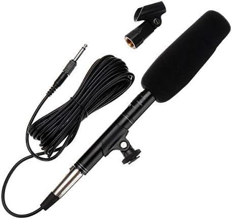 SEHNGY Broadcast Professional Condenser Microphone, 27cm XLR Directional Mic, 7m Line Length, for Video, Digital SLR Cameras, DV, Interviews