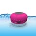 Stalion SS-SHWER-BTPNK Portable Bluetooth 3.0 Waterproof Shower Speaker for iOS, Android and Windows Devices - Fuchsia Pink