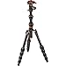 3 Legged Thing Leo Carbon Fibre, Ultra-Compact Travel Tripod kit with AirHed Switch and Arca Swiss Compatible Quick Release Plate (LEOKTGREY)