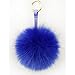 Dikoaina Large Faux Fur Pom Pom Keychain Bag Charm Fluffy Fox Fur Ball