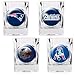 New England Patriots 4 Piece Shot Glass Set w/Individual Logos