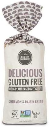 Little Northern Bakehouse Cinnamon Raisin Gluten Free Bread, 17 Ounce -- 6 per case.