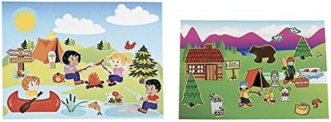 DG Shopping Spree Camp and Camping Mini Sticker Scene Sets (2 Dozen)