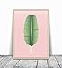 Banana Leaf, Tropical Art, Banana Leaf Art, Palm Leaf Print, Tropical Wall Print, Botanical Wall Art, Pink leaf art, Minimalist Print, Leaf Art Print, Leaf Wall Art, Boho Art Print, Bohemian Art, 8x10