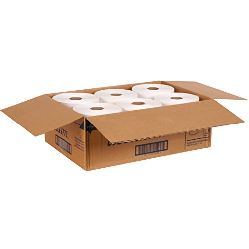 Pacific Blue Basic 2" Core Paper Towel Rolls by GP PRO (Georgia-Pacific), White, 26602, 800 Linear Feet Per Roll, 6 Rolls Per Case